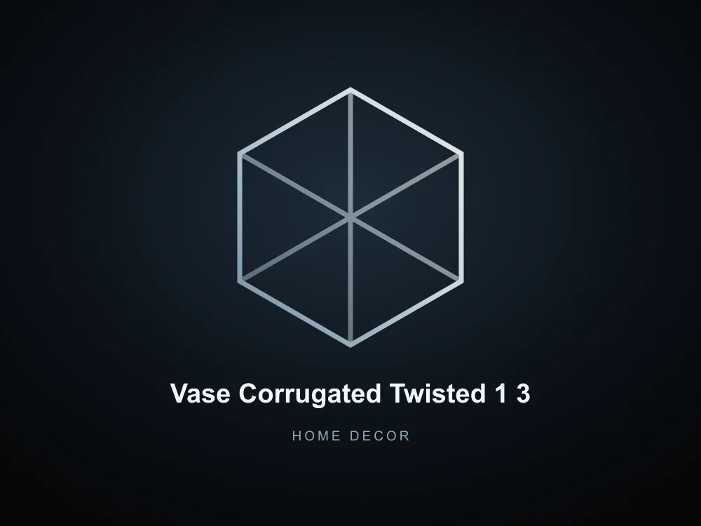 Vase Corrugated Twisted 1 3