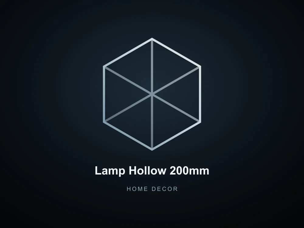 Lamp Hollow 200mm