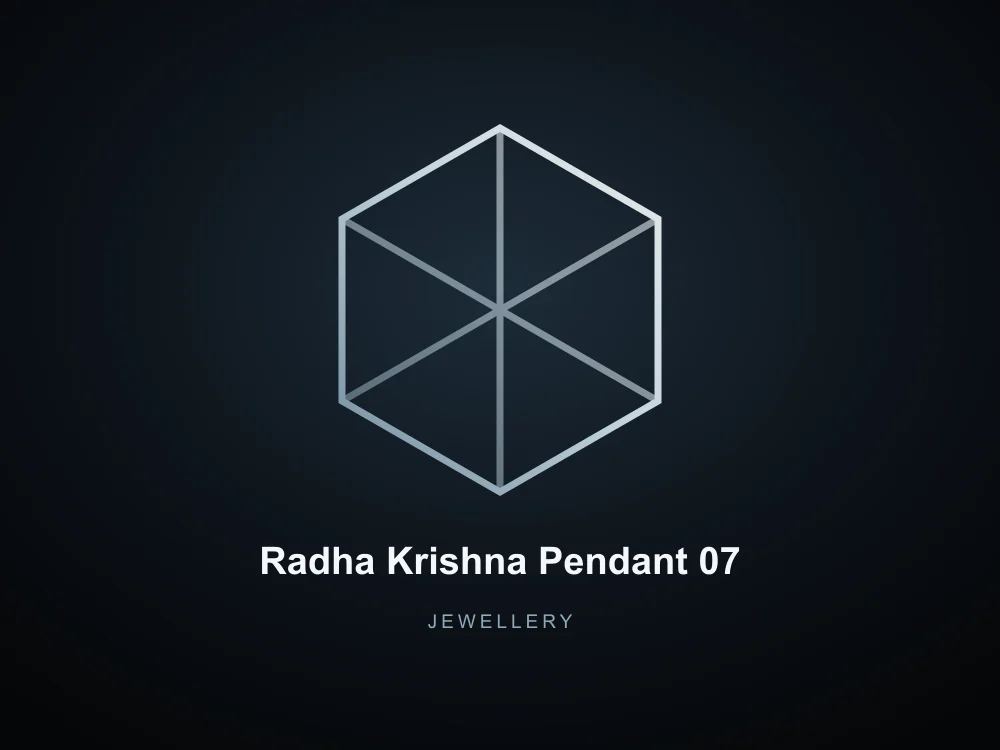 Radha Krishna Pendant 07
