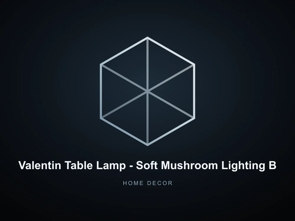 Valentin Table Lamp - Soft Mushroom Lighting By Lunfardo