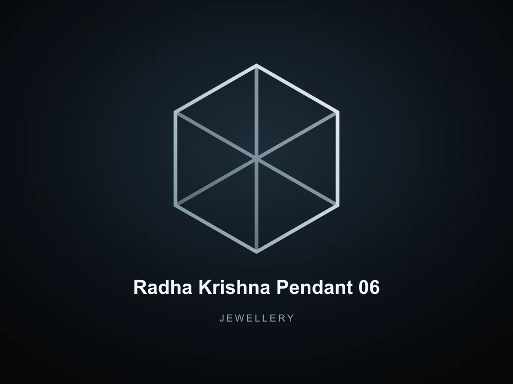 Radha Krishna Pendant 06