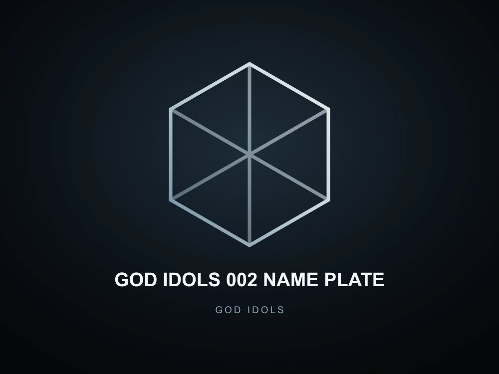 GOD IDOLS 002 NAME PLATE