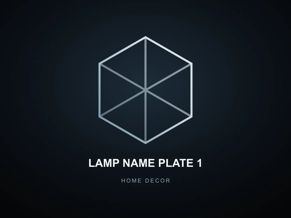LAMP NAME PLATE 1